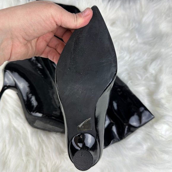 Jeffrey Black Patent Leather Guillo Pointed Toe Boot in Black - Picture 5 of 5